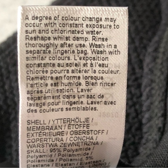 River Island Asymmetrical Double Strap One Shoulder Bikini Black Size 4 - Picture 11 of 13